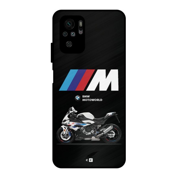 Superbike Stripes Metal Back Case for Redmi Note 10S