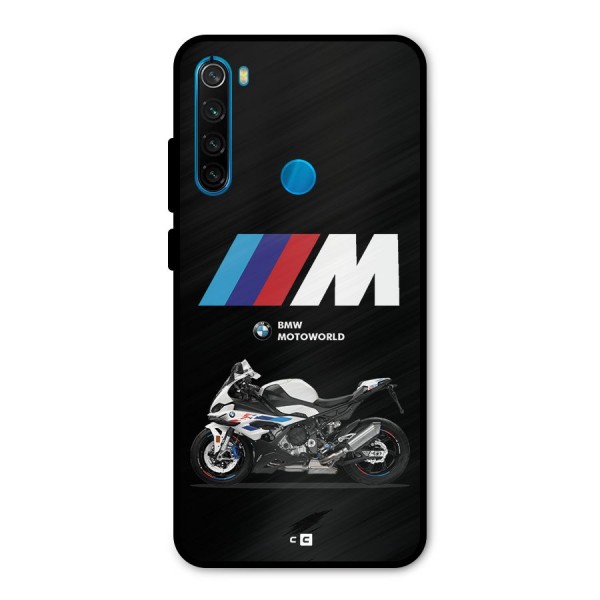 Superbike Stripes Metal Back Case for Redmi Note 8