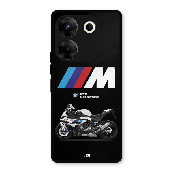 Superbike Stripes Metal Back Case for Tecno Camon 20