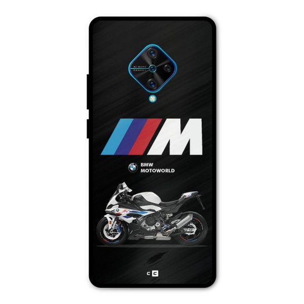 Superbike Stripes Metal Back Case for Vivo S1 Pro