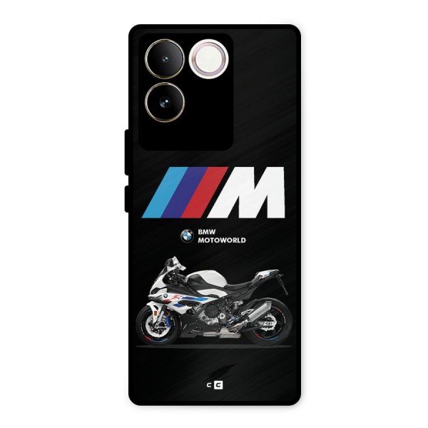 Superbike Stripes Metal Back Case for Vivo T2 Pro