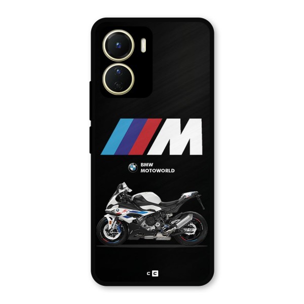 Superbike Stripes Metal Back Case for Vivo T2x