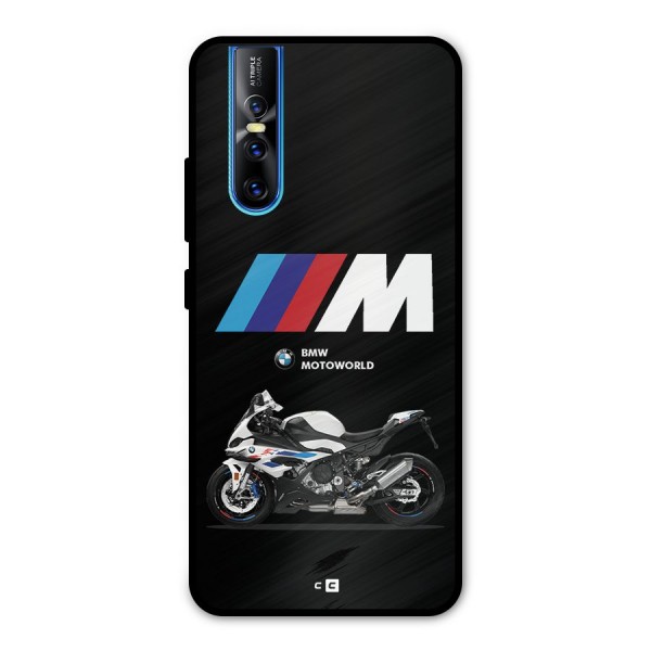 Superbike Stripes Metal Back Case for Vivo V15 Pro