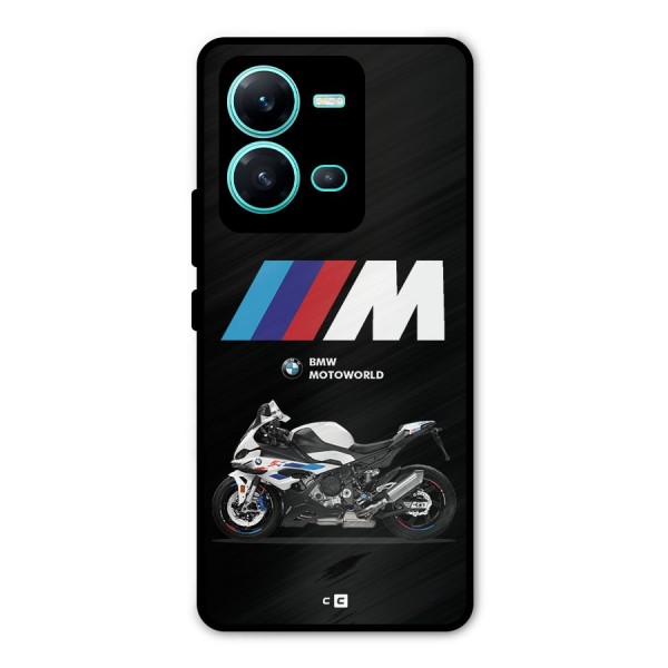 Superbike Stripes Metal Back Case for Vivo V25