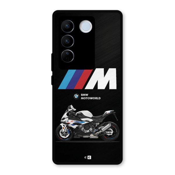 Superbike Stripes Metal Back Case for Vivo V27