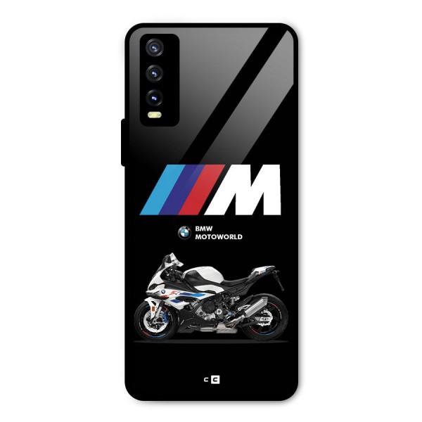 Superbike Stripes Metal Back Case for Vivo Y20g