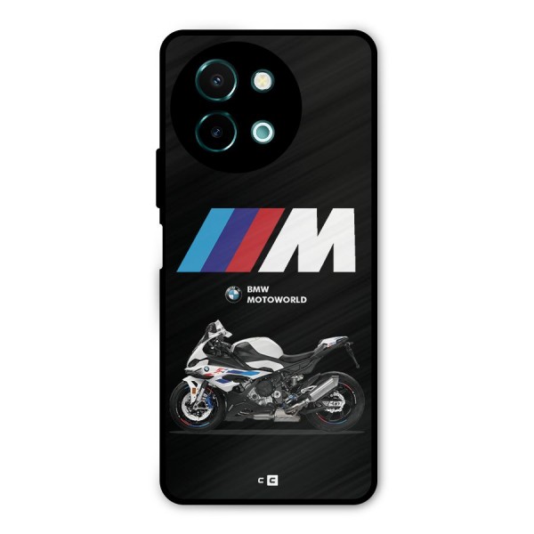 Superbike Stripes Metal Back Case for Vivo Y58