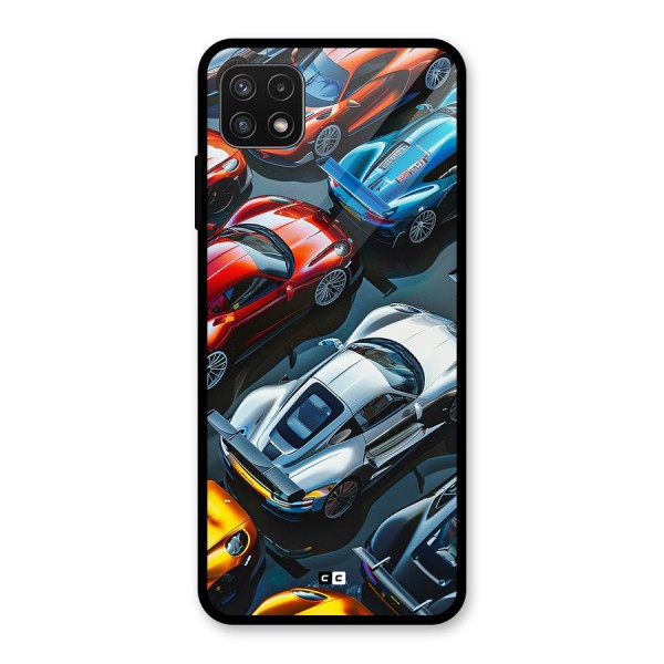 Supercar Club Glass Back Case for Galaxy A22 5G