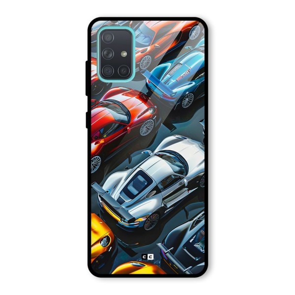 Supercar Club Glass Back Case for Galaxy A71