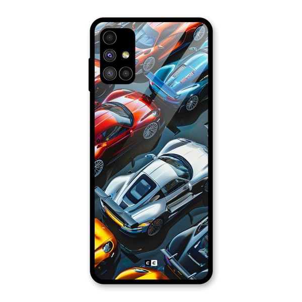 Supercar Club Glass Back Case for Galaxy M51