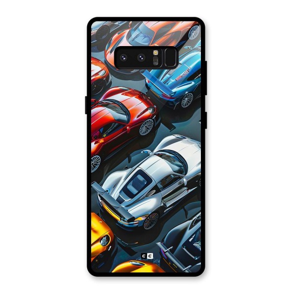 Supercar Club Glass Back Case for Galaxy Note 8