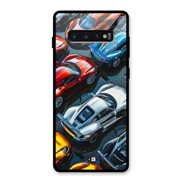 Supercar Club Glass Back Case for Galaxy S10 Plus