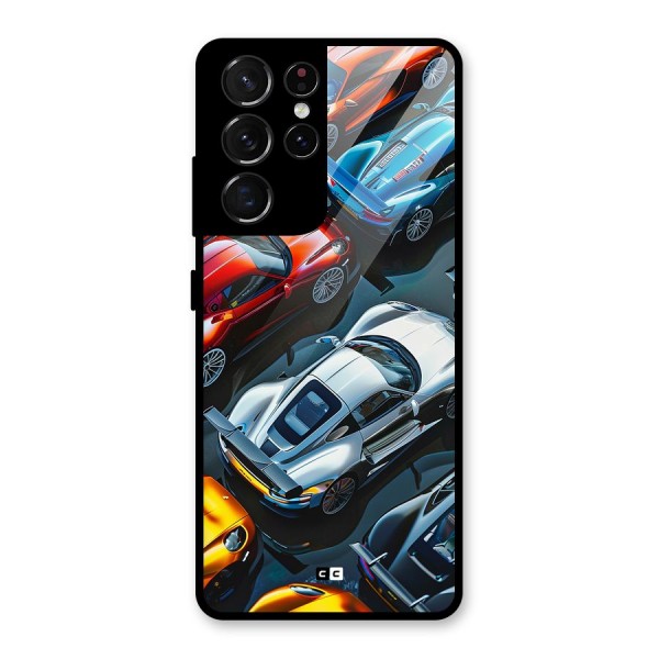 Supercar Club Glass Back Case for Galaxy S21 Ultra 5G