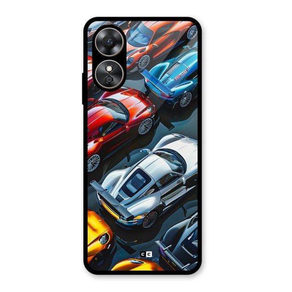 Supercar Club Glass Back Case for Oppo A17