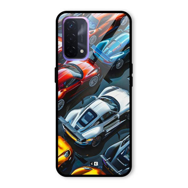 Supercar Club Glass Back Case for Oppo A74 5G