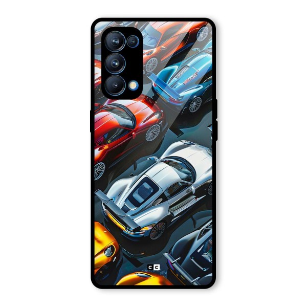 Supercar Club Glass Back Case for Oppo Reno5 Pro 5G