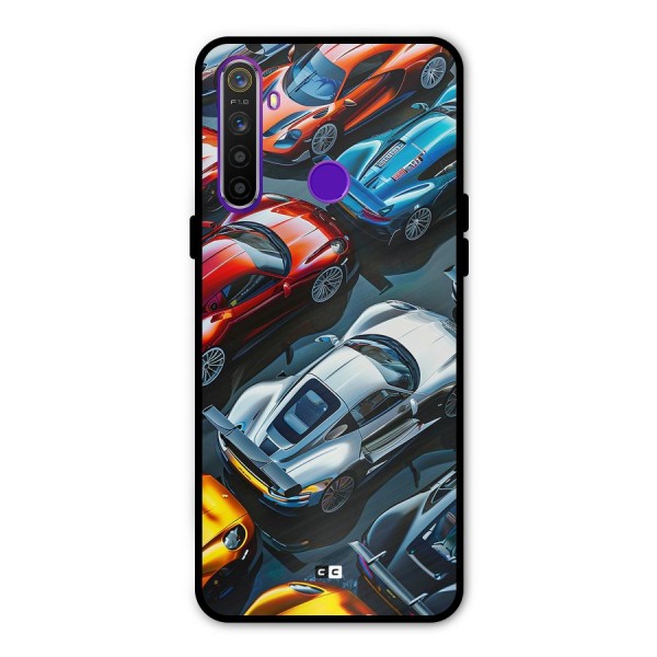 Supercar Club Glass Back Case for Realme 5s