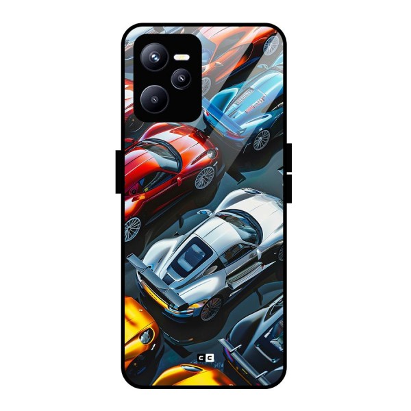 Supercar Club Glass Back Case for Realme C35