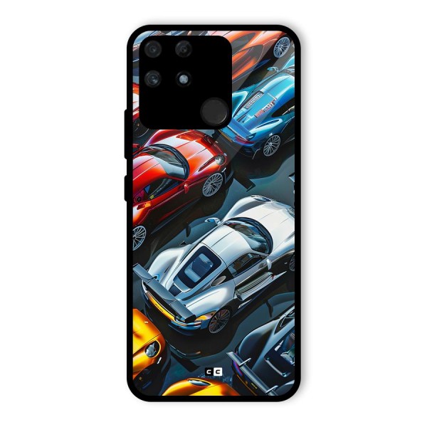 Supercar Club Glass Back Case for Realme Narzo 50A