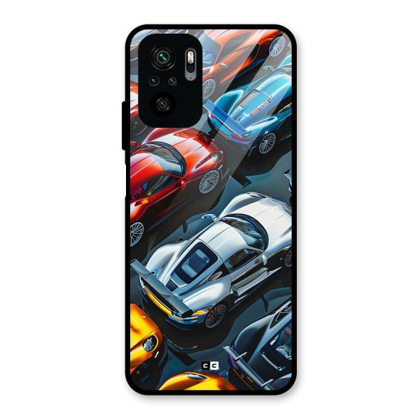 Supercar Club Glass Back Case for Redmi Note 10S