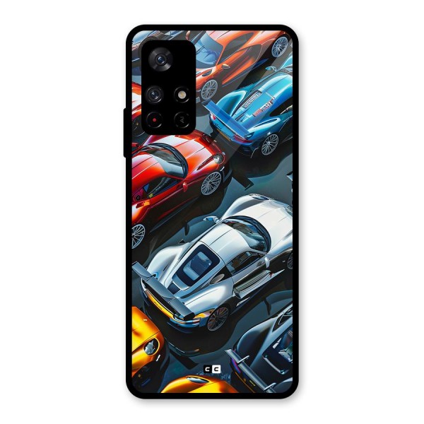 Supercar Club Glass Back Case for Redmi Note 11T 5G