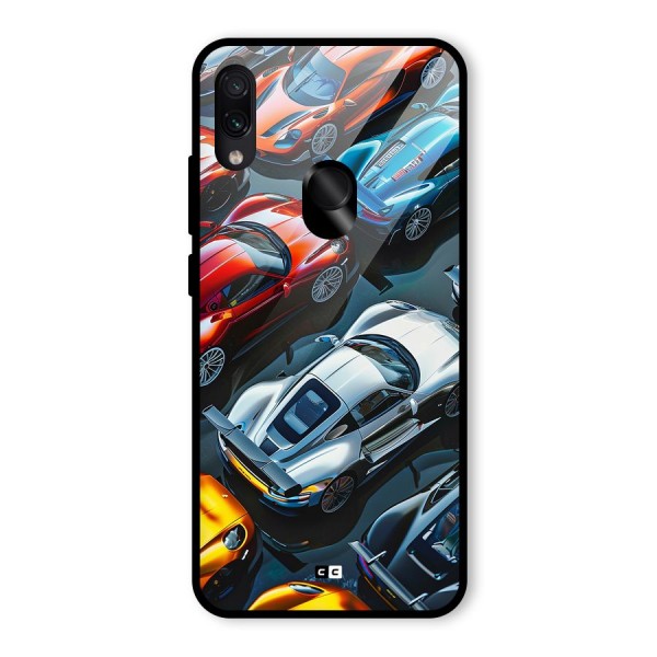 Supercar Club Glass Back Case for Redmi Note 7S