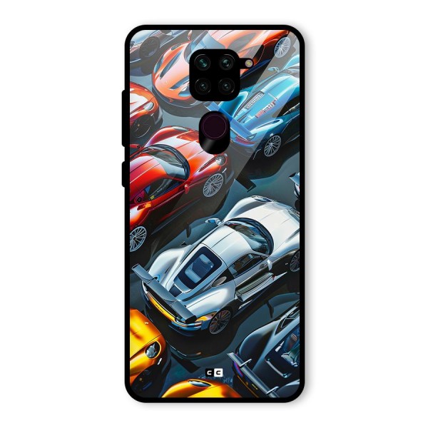 Supercar Club Glass Back Case for Redmi Note 9