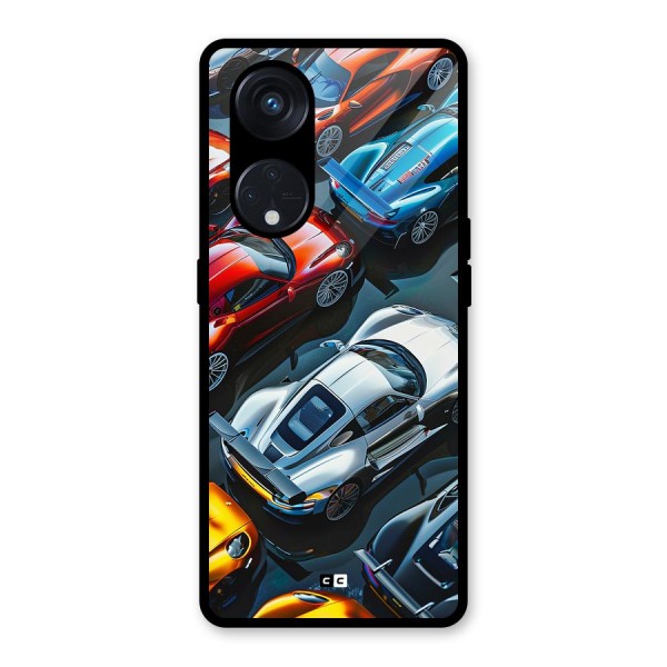 Supercar Club Glass Back Case for Reno8 T 5G