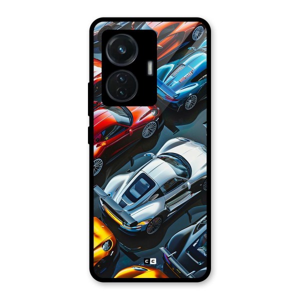 Supercar Club Glass Back Case for Vivo T1 44W