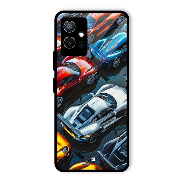 Supercar Club Glass Back Case for Vivo T1 5G