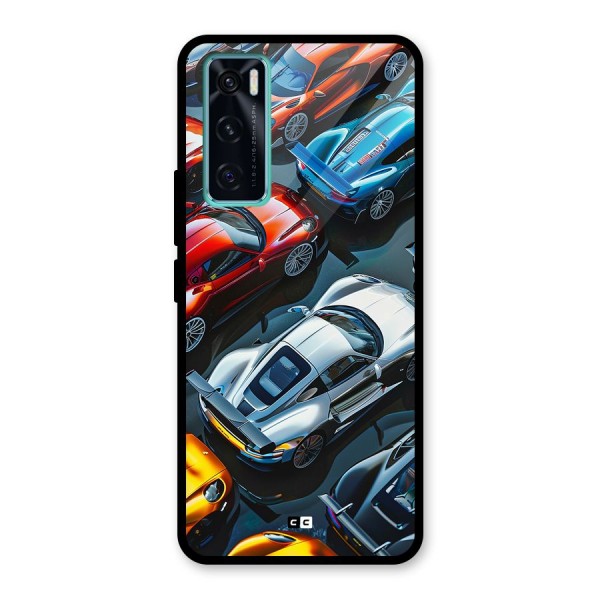 Supercar Club Glass Back Case for Vivo V20 SE