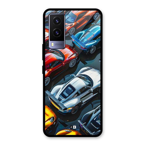 Supercar Club Glass Back Case for Vivo V21e 5G