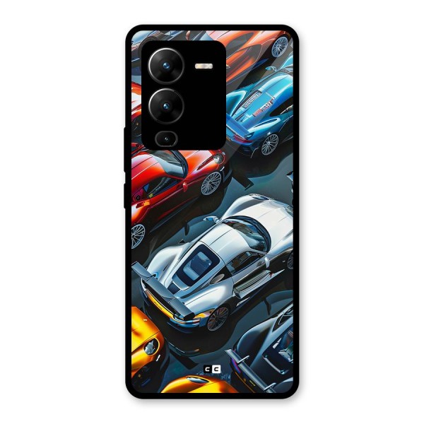 Supercar Club Glass Back Case for Vivo V25 Pro