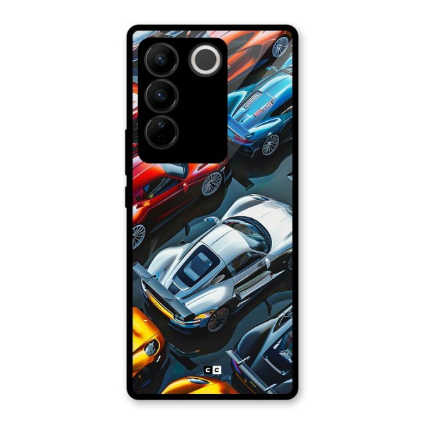 Supercar Club Glass Back Case for Vivo V27 Pro