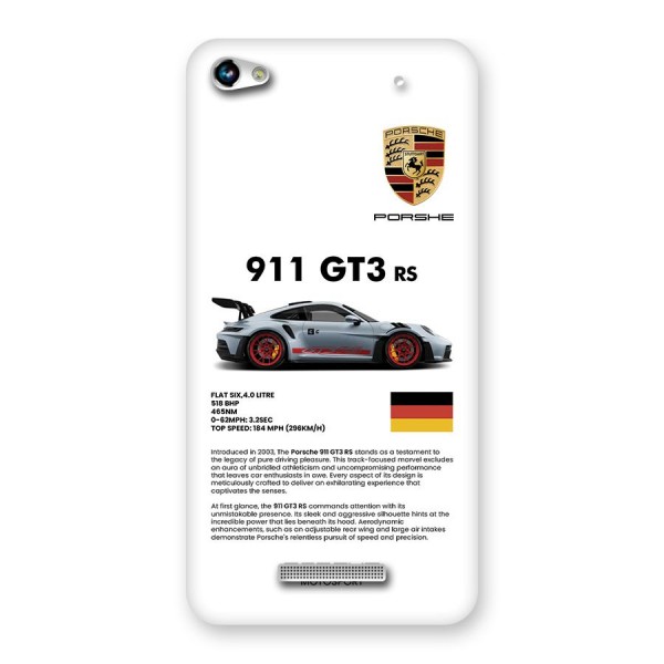 Supercar Features Back Case for Canvas Hue 2 A316