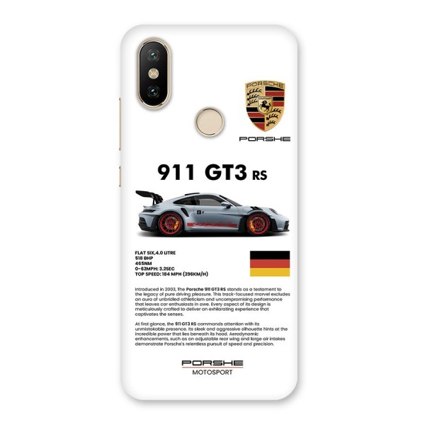 Supercar Features Back Case for Mi A2