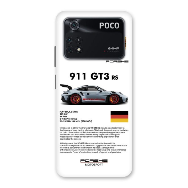 Supercar Features Back Case for Poco M4 Pro 4G