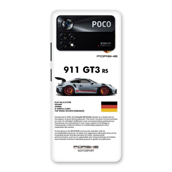 Supercar Features Back Case for Poco X4 Pro 5G