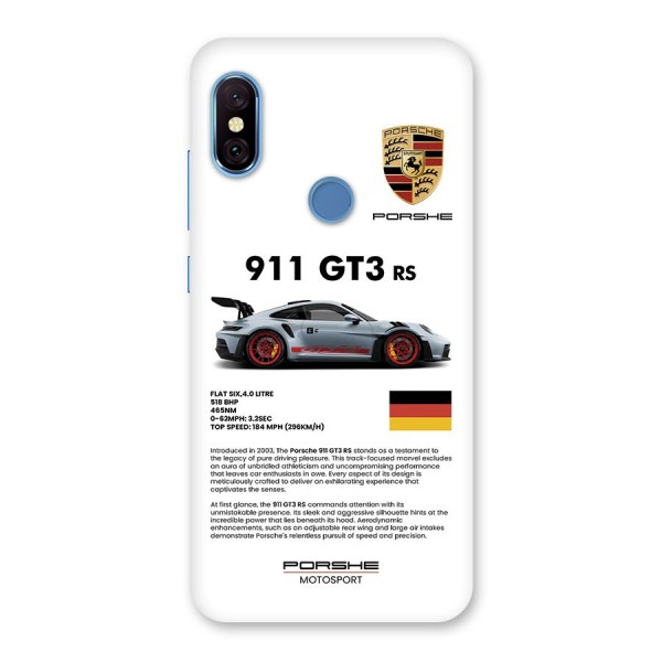 Supercar Features Back Case for Redmi Note 6 Pro