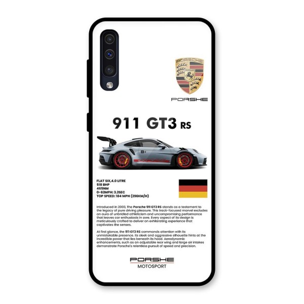 Supercar Features Glass Back Case for Galaxy A50