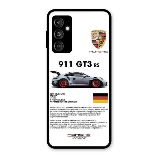 Supercar Features Glass Back Case for Galaxy M14 5G