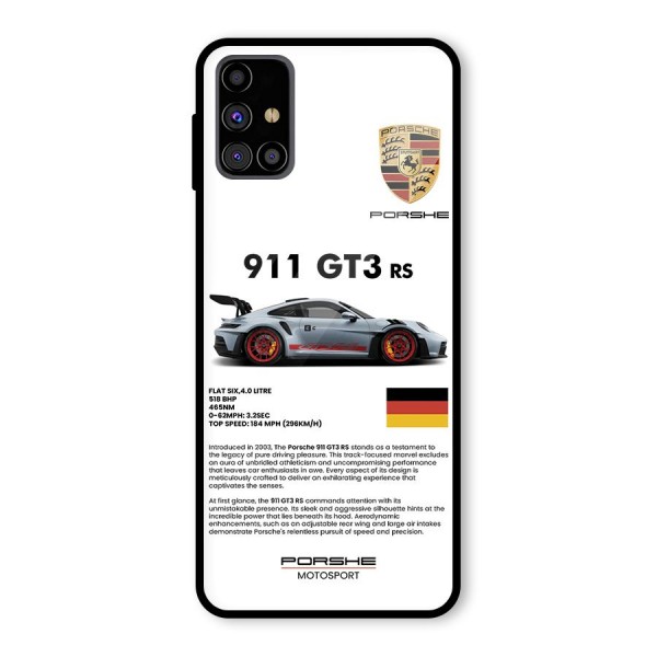 Supercar Features Glass Back Case for Galaxy M31s