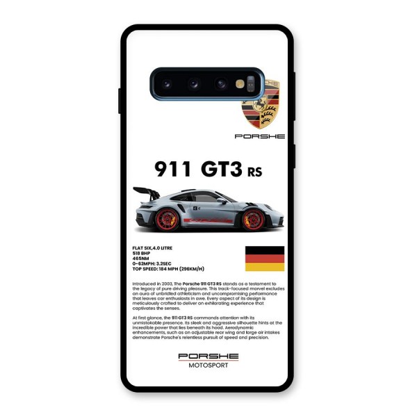 Supercar Features Glass Back Case for Galaxy S10