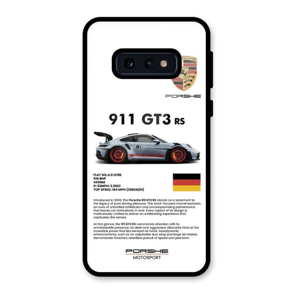 Supercar Features Glass Back Case for Galaxy S10e