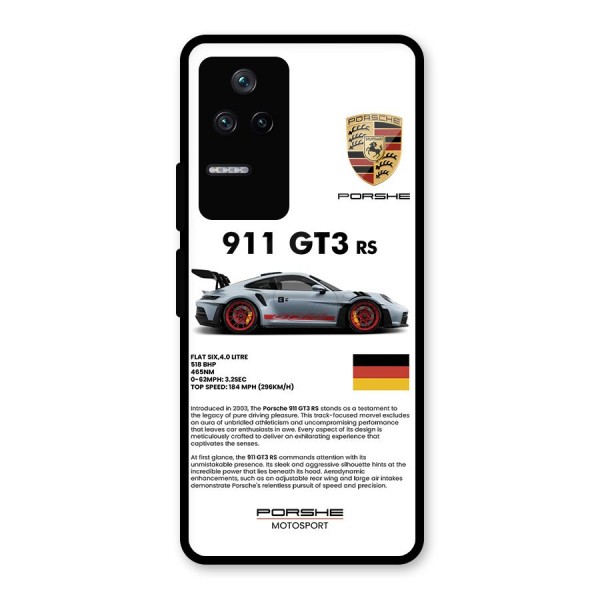 Supercar Features Glass Back Case for Poco F4 5G