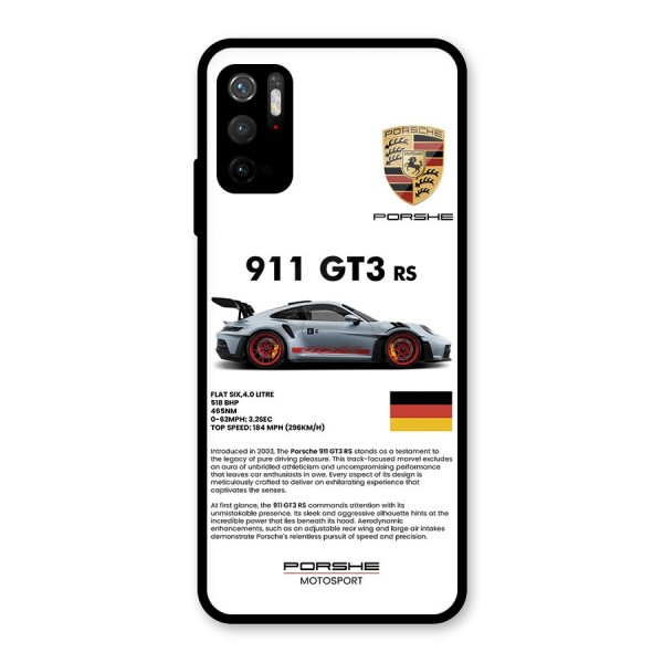 Supercar Features Glass Back Case for Poco M3 Pro 5G