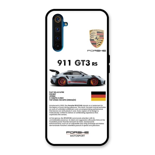 Supercar Features Glass Back Case for Realme 6 Pro