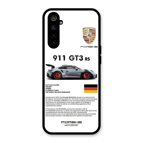 Supercar Features Glass Back Case for Realme 6i