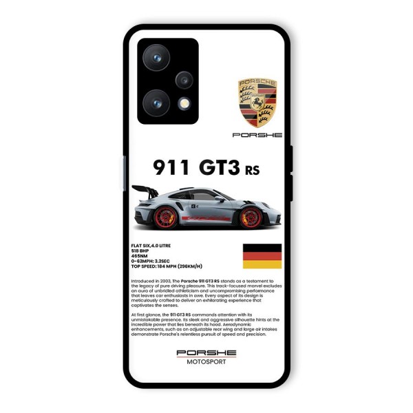 Supercar Features Glass Back Case for Realme 9 Pro 5G