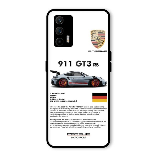 Supercar Features Glass Back Case for Realme GT 5G